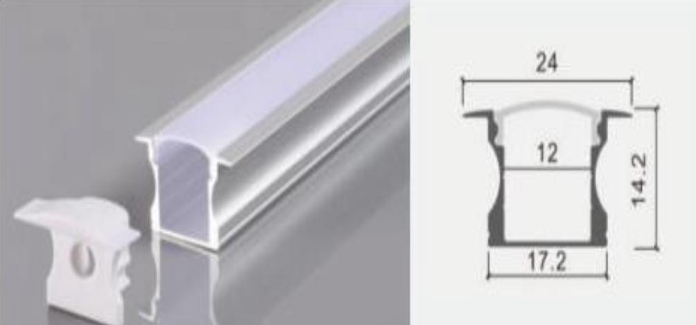 Aluminum Profile Customized SL Color Led Channel for Led Strip Light 17*14