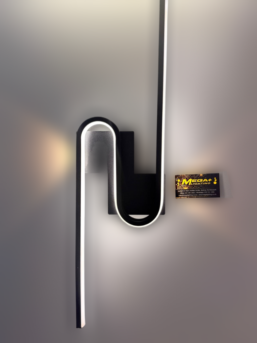 Black LED Wall Sconces 3-Tone Lighting Modern LED Bathroom Vanity Light Fixtures 23.6 Inch Linear Wall Lamp for Living Room Indoor Wall Lighting for Bedroom