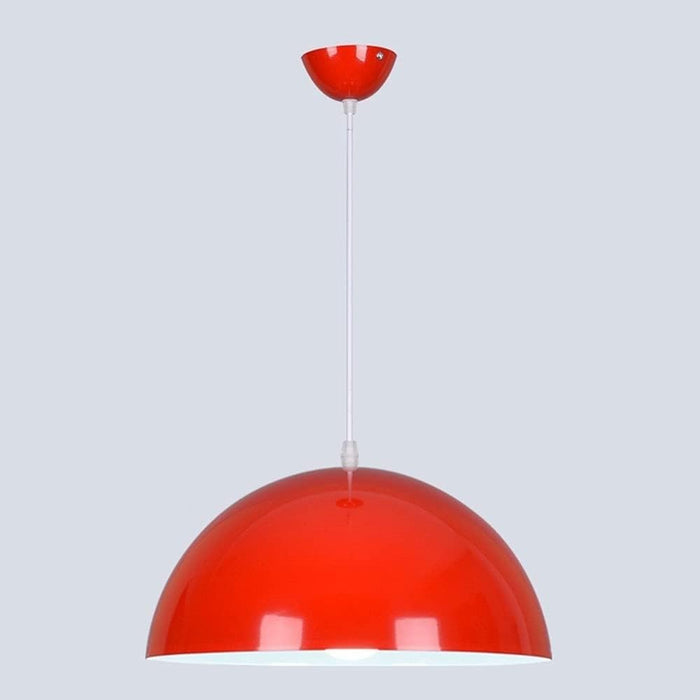 Red Metal Pendant kitchen light