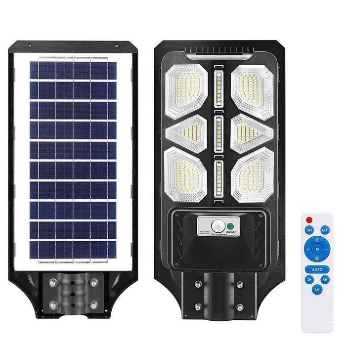 150W Solar Street Light with Remote, Bracket & Pole