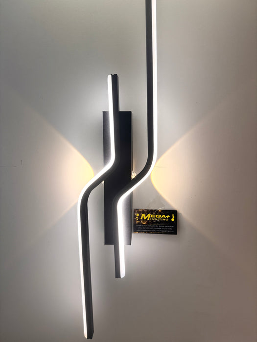 LED Wall Light Modern LED Vanity Light, Black Bathroom Light Fixtures Daylight White 4000K Wall Sconce