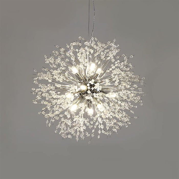 9 head Modern Crystal Dandelion Chandelier Lighting Spark Ball Pendant Lamp