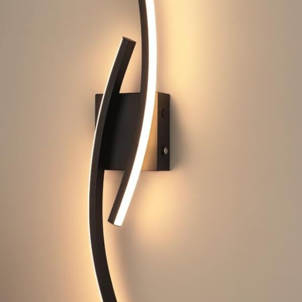 Black LED Wall Sconces Light, 3 in 1 Color 3000K-6000K Modern LED  Wall Light for Living Room, Hallway, Bedroom