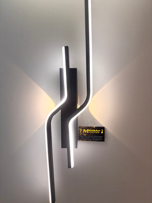 LED Wall Light Modern LED Vanity Light, Black Bathroom Light Fixtures Daylight White 4000K Wall Sconce