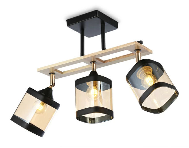 Chandelier on a rod LED Ambrella light neutral white light