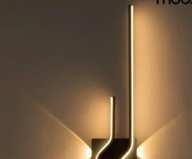 LED Wall Light Modern LED Vanity Light, Black Bathroom Light Fixtures Daylight White 4000K Wall Sconce