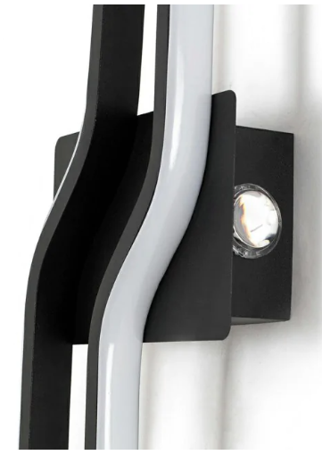 LED Wall Light Modern LED Vanity Light, Black Bathroom Light Fixtures Daylight White 4000K Wall Sconce