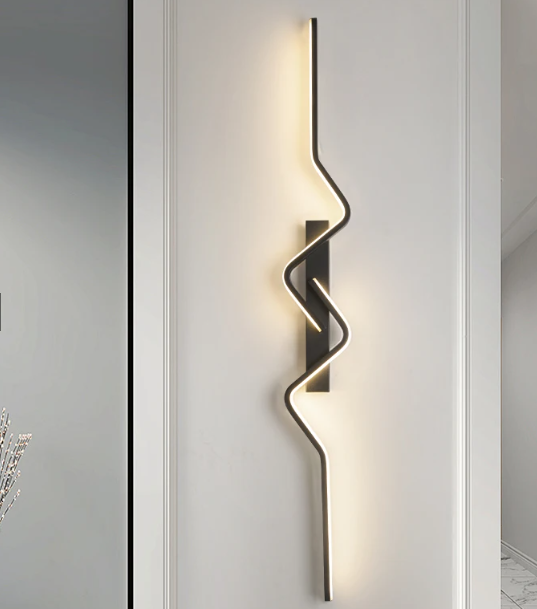 Modern Wall Black LED Wall Lights 18w Indoor Wall Lamp Modern Led Sconces Wall Lighting for Bedroom Living Room Office Dining Room Hallway