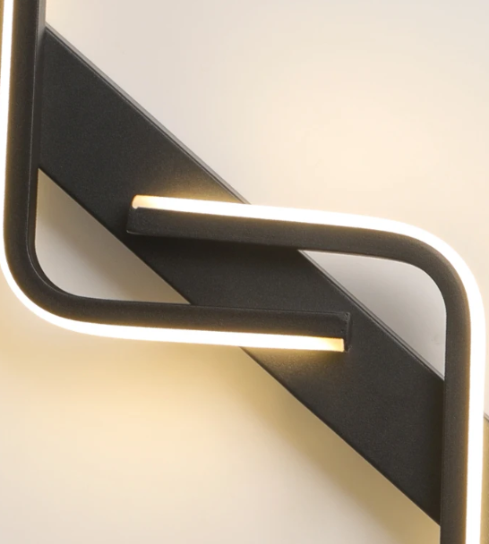 Modern Wall Black LED Wall Lights 18w Indoor Wall Lamp Modern Led Sconces Wall Lighting for Bedroom Living Room Office Dining Room Hallway