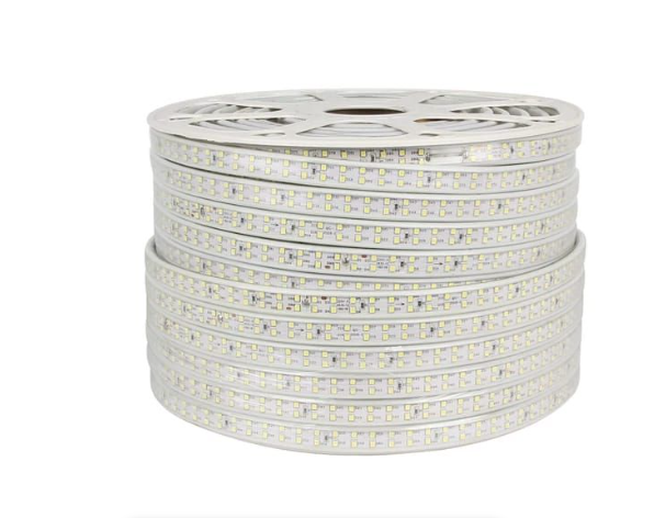Blue 220v LED Strip double Row SMD 2835 3528 LED Strip light IP65 Waterproof 1M