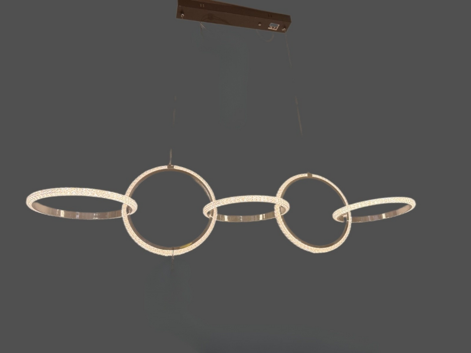 Nordic Light Luxury Restaurant Circular Pendant Lamp Designer Collar Customization Villa Modern LED Pendant Lamp