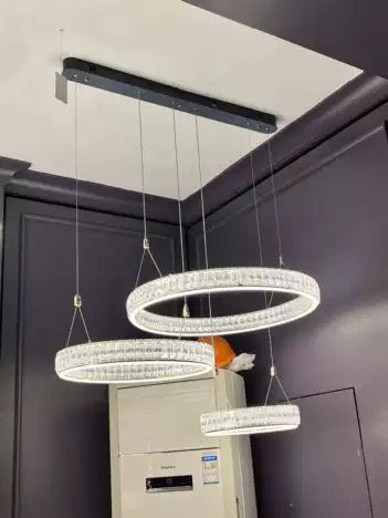 3 Suspended Circle LED Chandelier 300x400x500