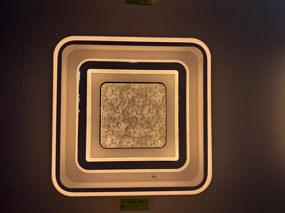 3-Color Temperature Modern Geometric LED Flush Ceiling Light