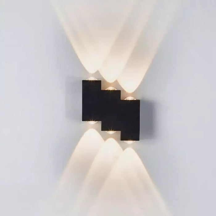 Modern Design Wall led light black 6X1W