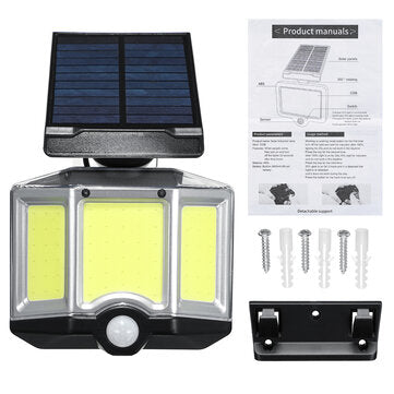 LED Solar Power PIR Motion Sensor Wall Light