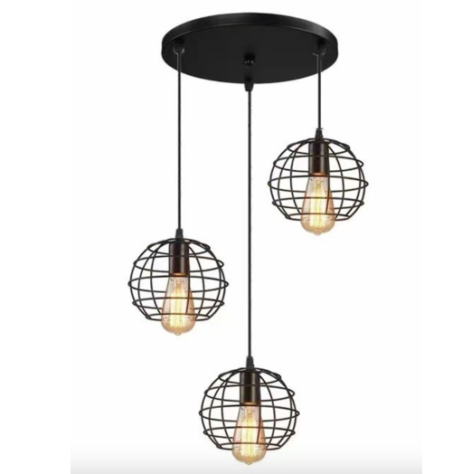 3 Geometric Ball Pendant Lights