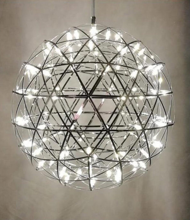 Modern brief Loft spark ball LED Pendant Light fixture 6500k Firework Ball stainless steel pendant light/500mm