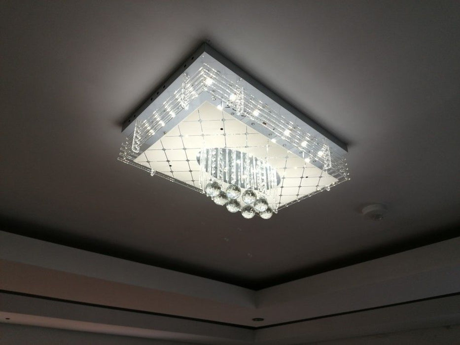 Led ceiling chandelier light with bluetooth speaker