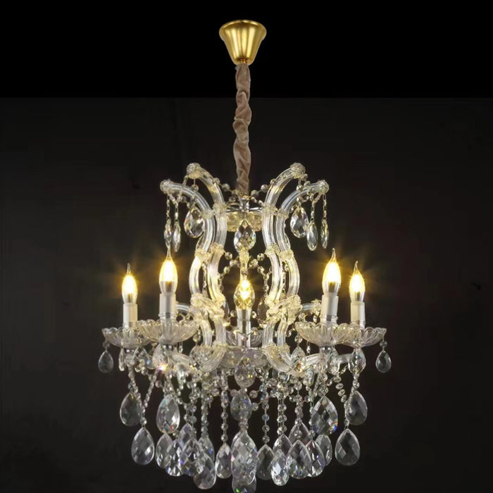 LED Chandelier LED Pendant Lamps Candle Crystal Luxury Lights Modern Fixtures for Home Hotel Villa Hall 5Light Source