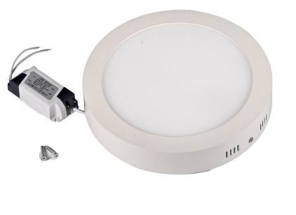 LED Ceiling Lights: 24W Round Surface Mount Complete with Fittings and Driver/PSU.