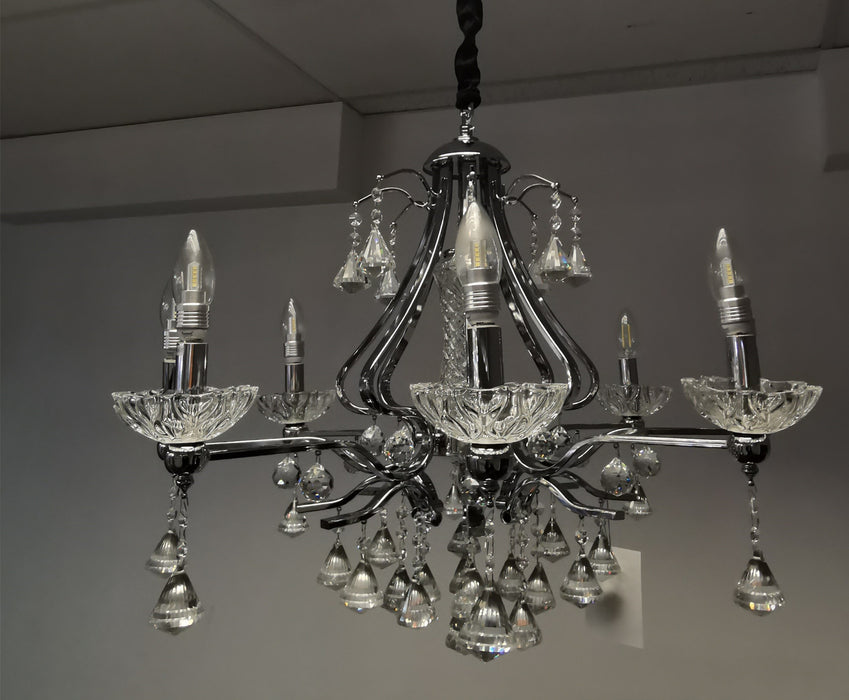 American country simple candle crystal chandelier light lamp LED modern crystal LED chandelier for dinning