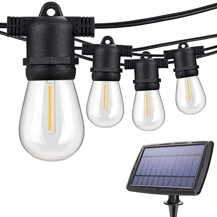 Outdoor Solar Party String Lights 7 Meter 10 bulb Warm White