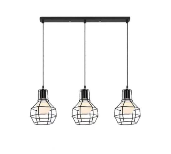 Metal hanging Pendant with Cage Pattern