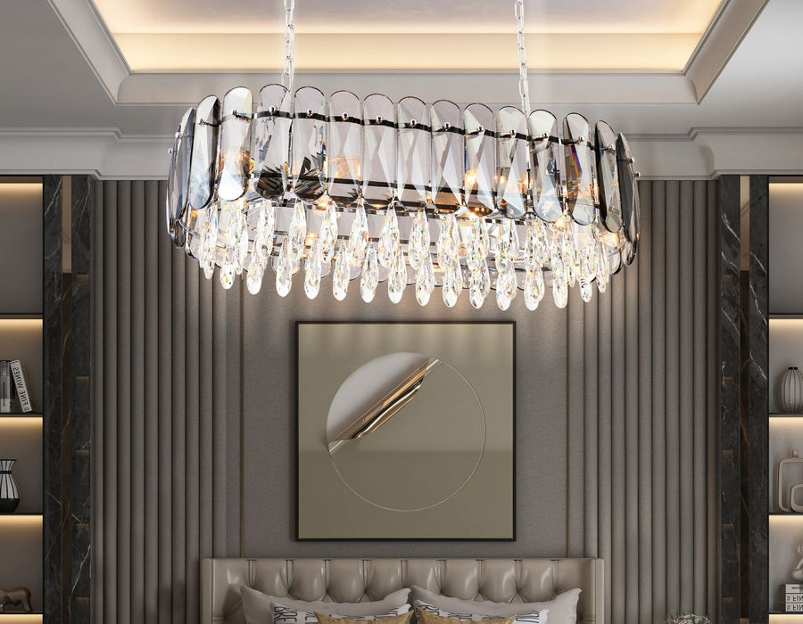 Pendant crystal chandelier Ambrella TRADITIONAL  Ambrella E14*8