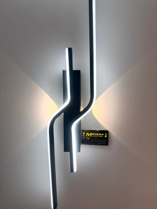 LED Wall Light Modern LED Vanity Light, Black Bathroom Light Fixtures Daylight White 4000K Wall Sconce