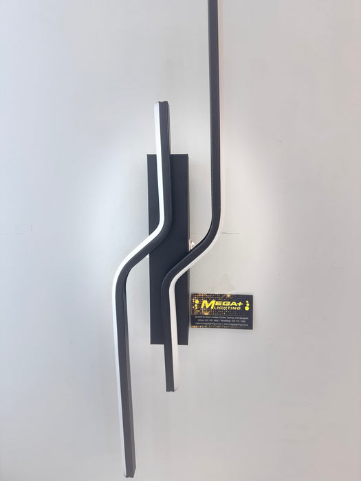 LED Wall Light Modern LED Vanity Light, Black Bathroom Light Fixtures Daylight White 4000K Wall Sconce