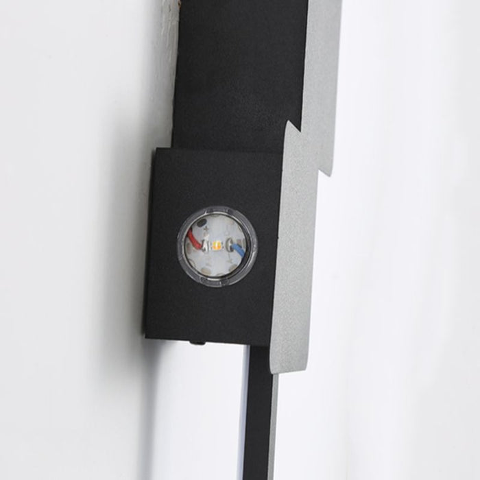 LED Wall Lights Long Strip - LED Wall Lights Modern Long Strip Linear Light Wall Lamp Indoor 12W  3000K-6000k Wall Mounted Light Fixtures for Living Room Bedroom Bathroom, Black