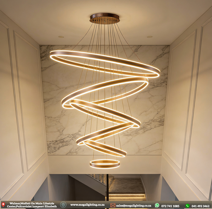 Modern decorative pendant light for dining room, interior lighting, ring, ceiling lamp, chandeliers for living room