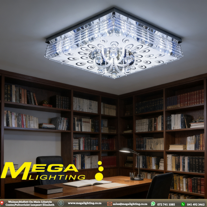 Modern Crystal Flush Mount Ceiling Light (600x400mm) (800X600)MP3