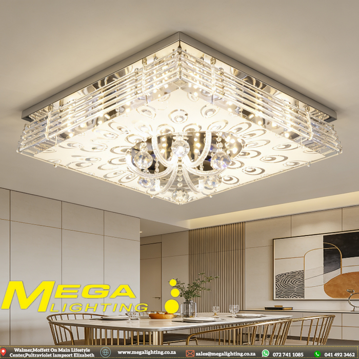 Modern Crystal Flush Mount Ceiling Light (600x400mm) (800X600)MP3