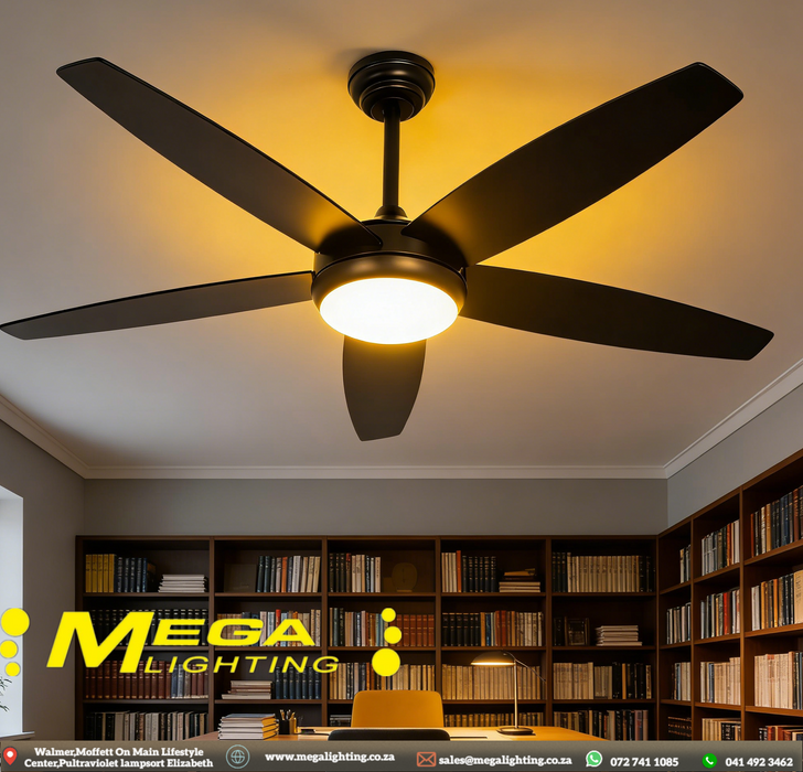 52inch Wood Ceiling Fan with Light 5 Dual Blades Ceiling Fan with light and Remote 6 Speed Levels LED Dimmable Reversible Function for Farmhouse Bedroom Living Room