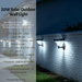 20W Solar Outdoor Wall Light diamond crystal shade no wiring auto dusk dawn MEGA LIGHTING South Africa