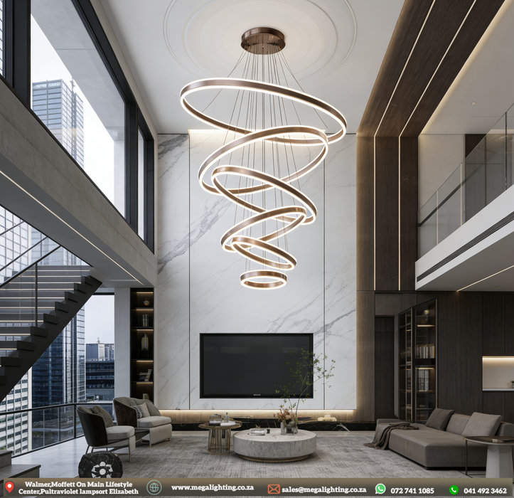 Modern decorative pendant light for dining room, interior lighting, ring, ceiling lamp, chandeliers for living room