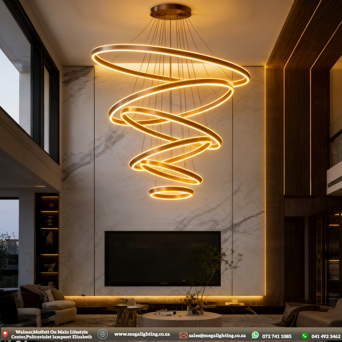 Modern decorative pendant light for dining room, interior lighting, ring, ceiling lamp, chandeliers for living room