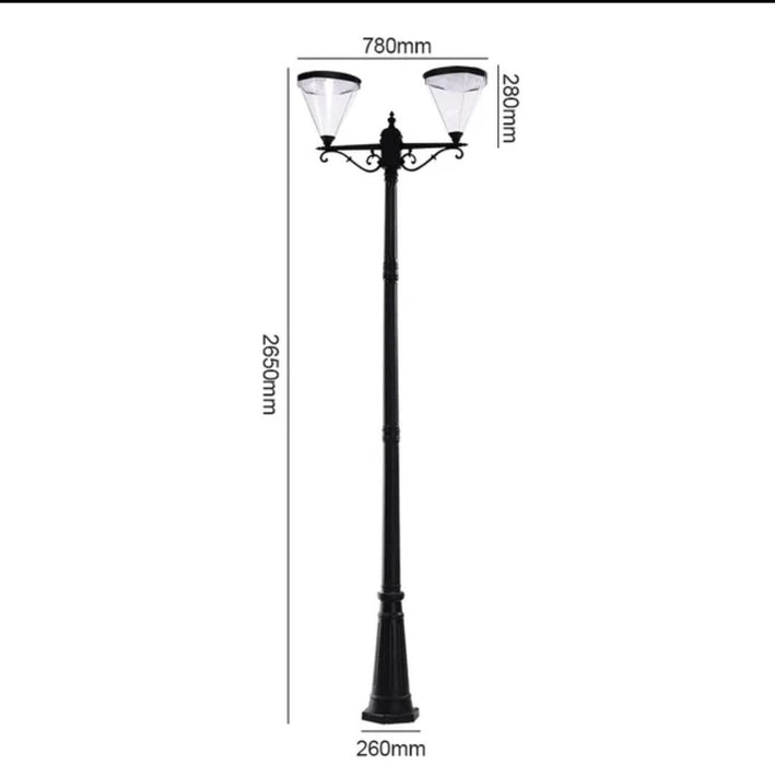 2h 2.6m Solar Garden Light
