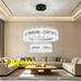 2-Tier Dual-Ring Crystal LED Chandelier 60cm+40cm, 3-colour switchable luxury crystal ring light MEGA LIGHTING South Africa