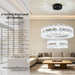 2-Tier Dual-Ring Crystal LED Chandelier 60cm+40cm, 3-colour switchable luxury crystal ring light MEGA LIGHTING South Africa