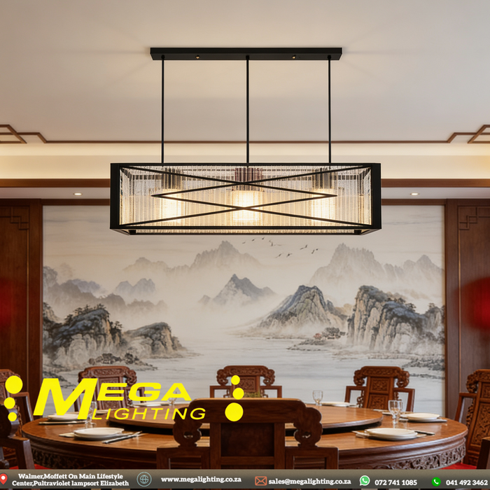 3-Head Modern Nordic Crystal Chandelier | Elegant Modern Pendant Light | South Africa | MEGA LIGHTING