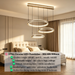 3-Light circular tiered pendant light modern round ring chandelier ring size 300mm 400mm 500mm ceiling base L720mm adjustable hanging height 3000K 4000K 6500K for living dining bedroom Mega Lighting South Africa