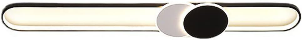 Black panels ceiling light  or wall light three colours changing 60 cm long bar hanging bedroom living room dining room hallway modern fireplace LED white lighting