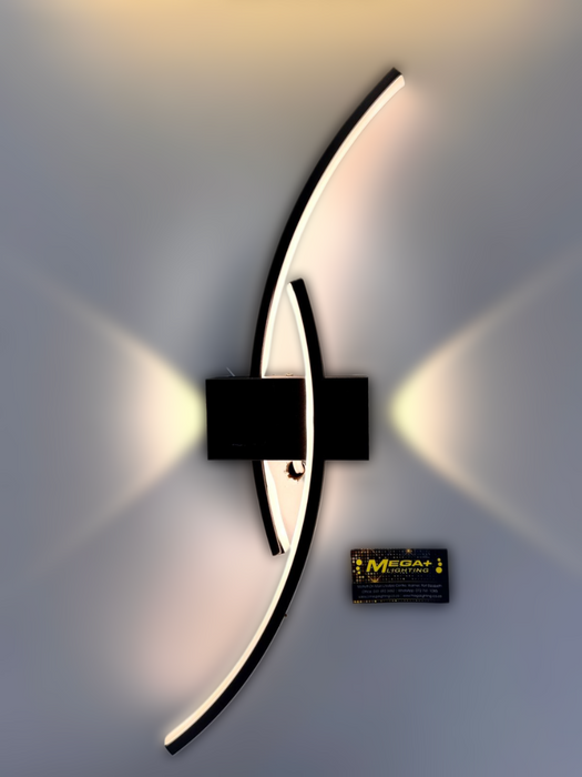 Black LED Wall Sconces Light, 3 in 1 Color 3000K-6000K Modern LED&nbsp; Wall Light for Living Room, Hallway, Bedroom