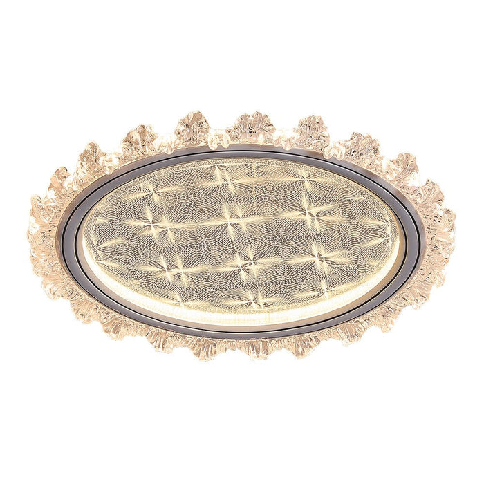 Modern Luxury Transparent Round LED Ceiling Light Adjustable Ambiance in a Sleek, Modern Design