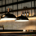 350mm matte black dome pendant light with natural wood connector, 1000mm adjustable hanging cord modern Japandi single shade lamp for kitchen island bar counter bedroom, MEGA LIGHTING South Africa