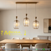3‑Light Gold Oval Glass Pendant Light 50cm Base Dining Room Kitchen Island Home Bar MEGA LIGHTING South Africa
