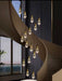 3‑Meter Teardrop Crystal Chandelier – Bubble Crystal Pendants | 3‑Colour LED | MEGA LIGHTING SA