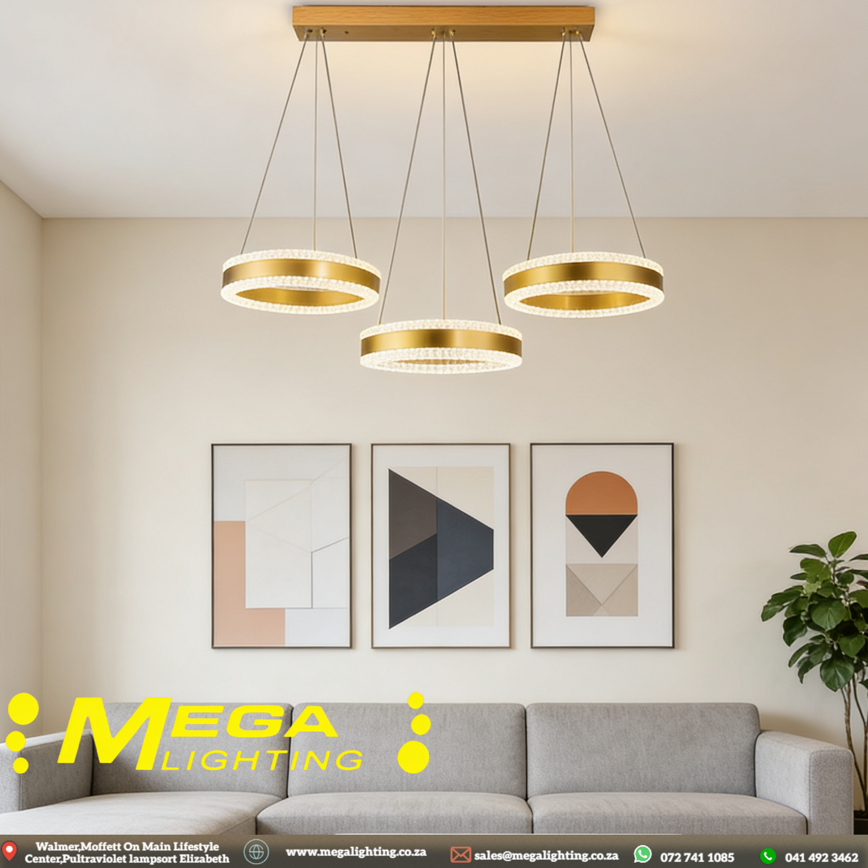 3P Modern LED Chandelier | Timeless Elegance | South Africa | Mega ...